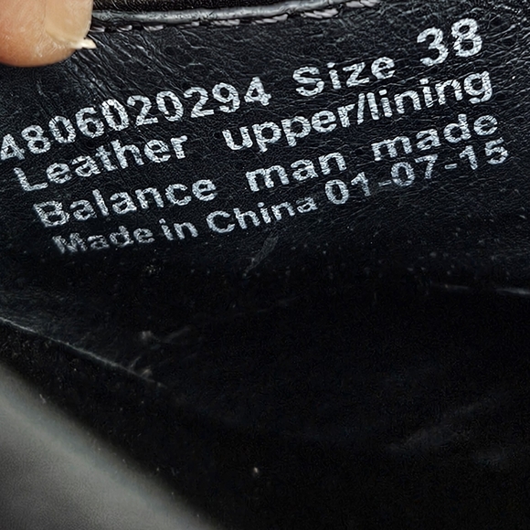 Dansko Tenley black gray leather slipon clogs size 38 US 7.5/8 w/a 2" heel - Picture 5 of 15